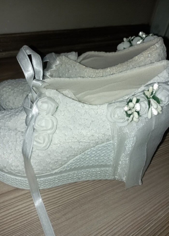 Spor Gelin Ayakkabısı Gelinliğin altına giymek için çok rahat Sa - Görsel 3