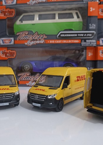 Sarı DHL Minyatür Oyuncak Kamyonet