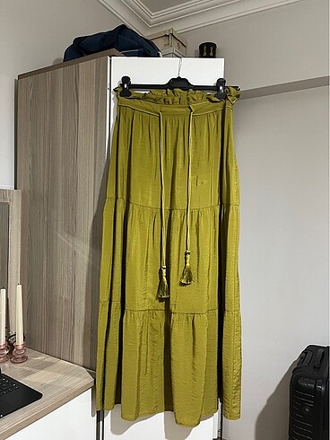 38 Beden yeşil Renk Hukka Design Yeşil Etek Ceket Takım