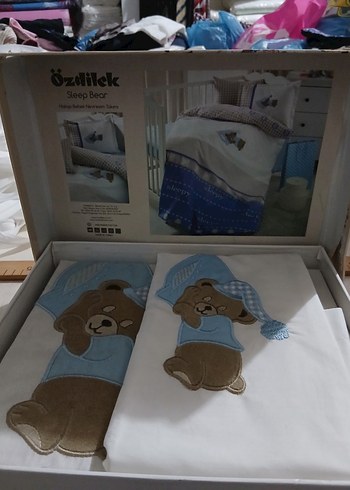 Mavi Baskılı  bebek nevresim takımı - Görsel 3