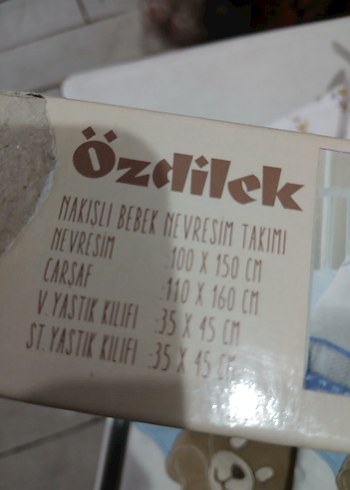 Mavi Baskılı  bebek nevresim takımı - Görsel 4