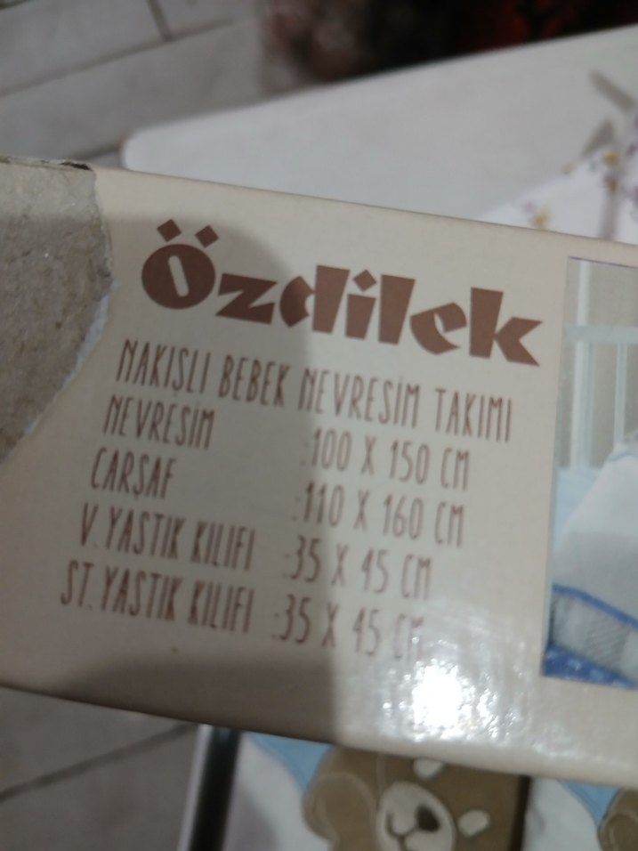 Mavi Baskılı  bebek nevresim takımı - Görsel 4