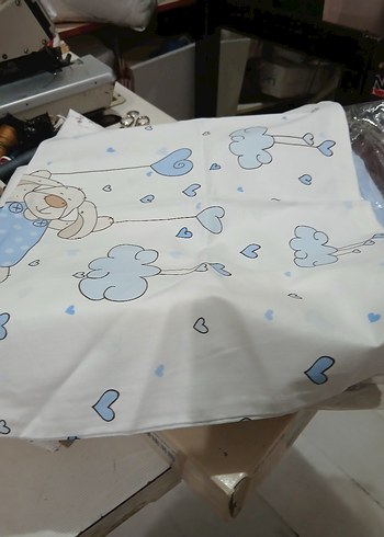 Bebek Pamuklu Baskılı Mavi Uyku Örtüsü - Görsel 5