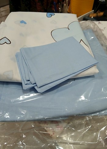 Bebek Pamuklu Baskılı Mavi Uyku Örtüsü - Görsel 4