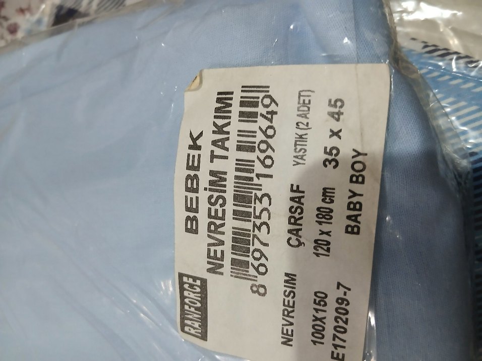 Bebek Pamuklu Baskılı Mavi Uyku Örtüsü - Görsel 3