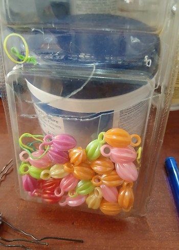 Renkli Boncuklu Çocuk Saç Aksesuarları - Görsel 2