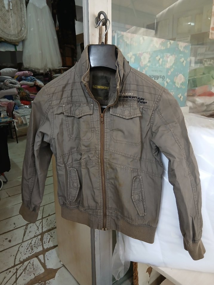 Erkek Çocuk Kahverengi Keten Ceket - Görsel 2