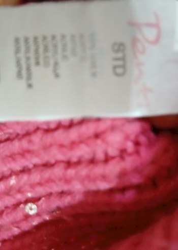 Renkli Pembe   Örgü Bere - Görsel 3