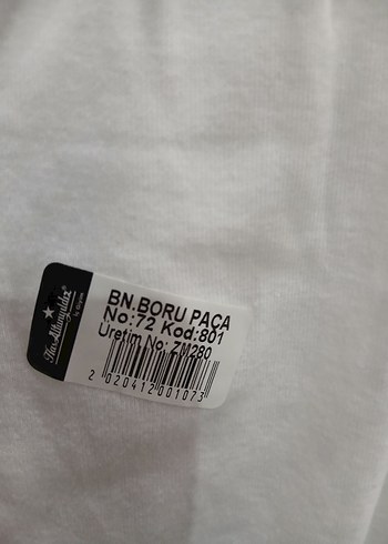 Beyaz Kısa Pamuklu Hamile Şortu - Görsel 6