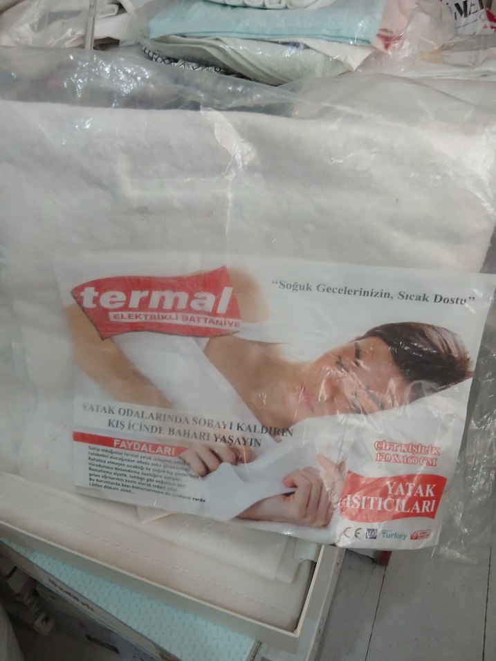 Pastel Beyaz Termal Elektrikli Battaniye 120x160 - Görsel 2