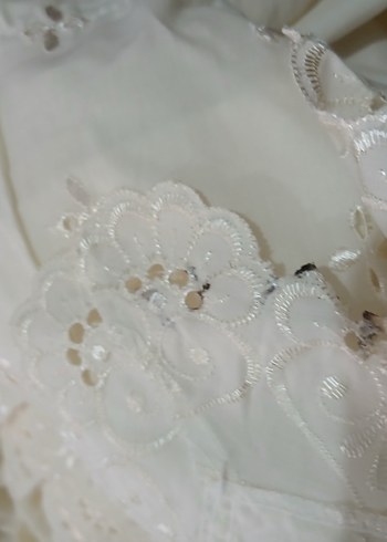 Beyaz Nakışlı Bohem Perde - Görsel 7