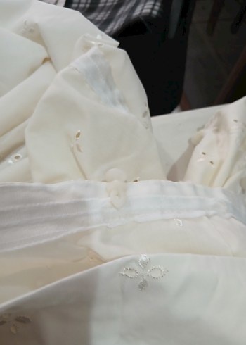 Beyaz Nakışlı Bohem Perde - Görsel 6