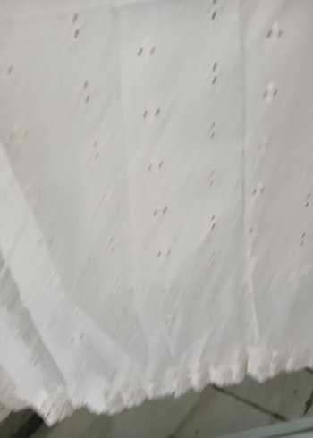 Beyaz Nakışlı Bohem Perde - Görsel 2