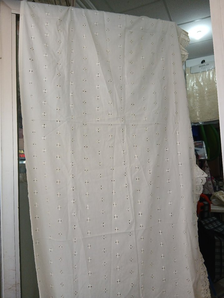 Beyaz Nakışlı Bohem Perde - Görsel 3