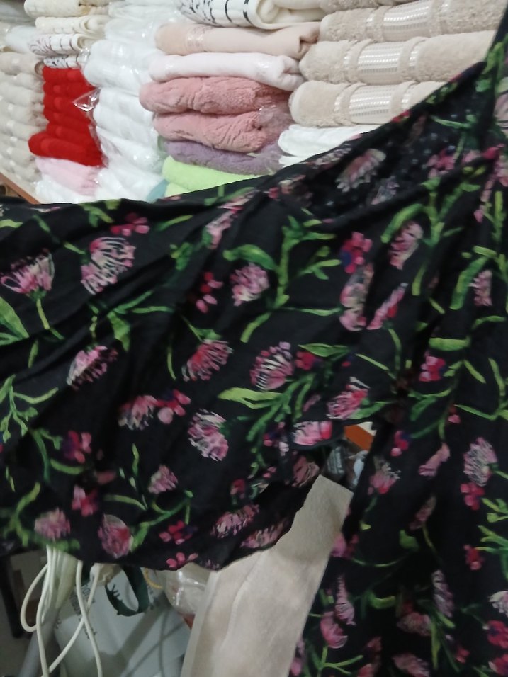 Çiçek Desenli Bohem mini elbise - Görsel 4