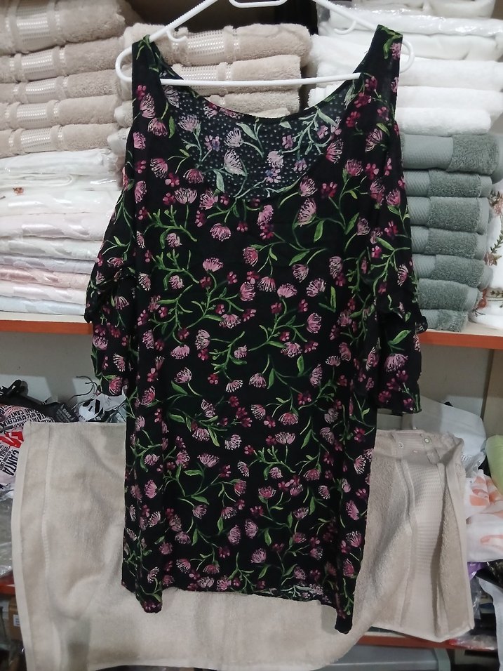 Çiçek Desenli Bohem mini elbise - Görsel 2