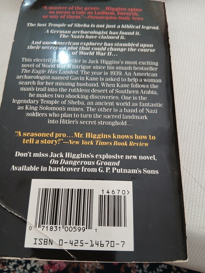 Jack Higgins - Sheba Roman - Görsel 2