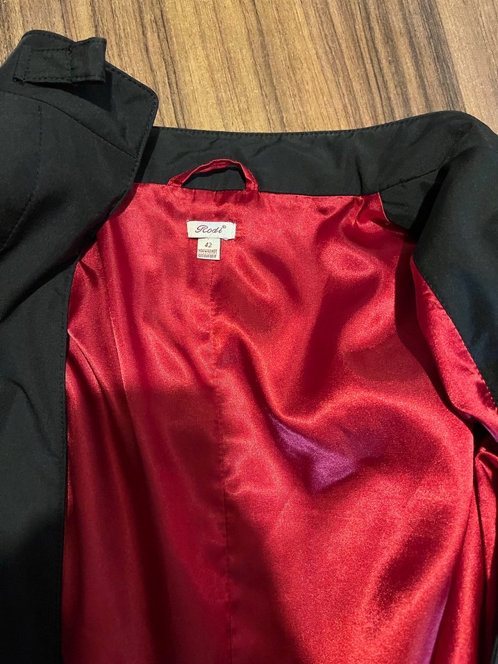 Siyah Midi Kadın Yağmurluk - Görsel 4