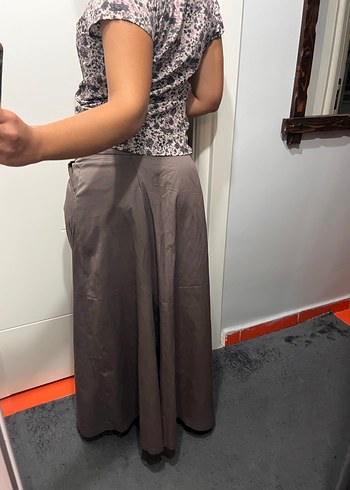 m Beden Gri Salaş Kadın Etek Pantolon