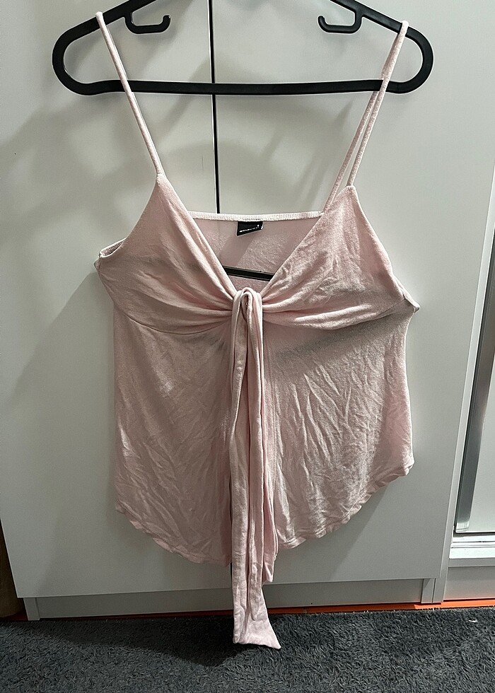 Pembe askılı bluz - Görsel 2