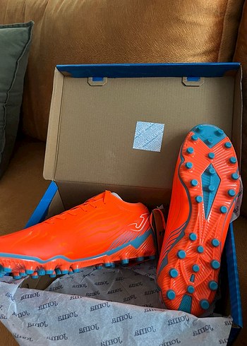 JOMA Turuncu Erkek Futbol Ayakkabısı Velcro Detaylı - Görsel 3