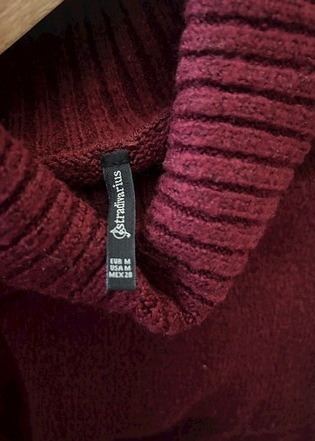 m Beden bordo Renk Stradivarius elbise