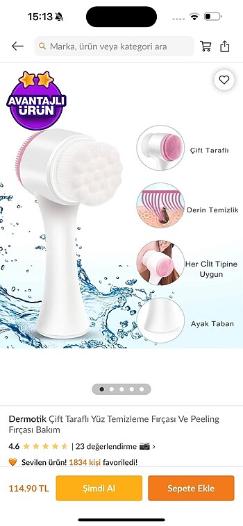  Beden Renk EKLİPS YÜZ TEMİZLEME FIRÇASI+ ENG. HOME BULUT SABUN