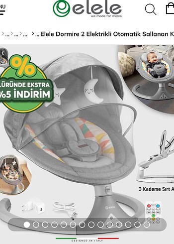 Elele baby sallanan ana kucağı - Görsel 3