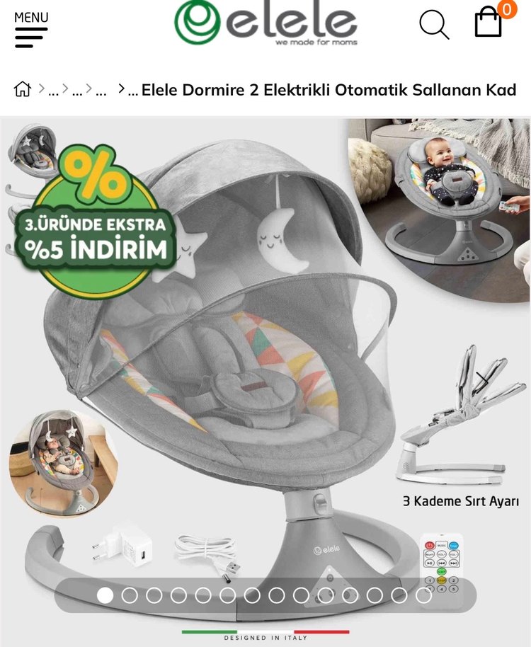 Elele baby sallanan ana kucağı - Görsel 3