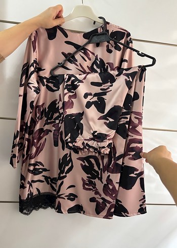 Dantel Detaylı Pembe tesettür takım özel dikim - Görsel 4