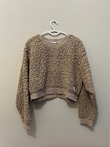 New Balance Bej Rengi Sweatshirt - Small WNT3037-FCD - Görsel 3