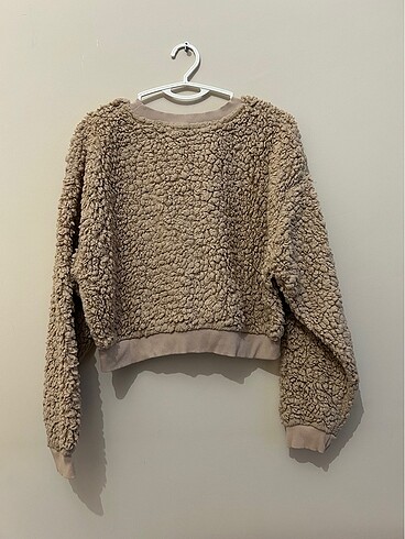 New Balance Bej Rengi Sweatshirt - Small WNT3037-FCD - Görsel 5