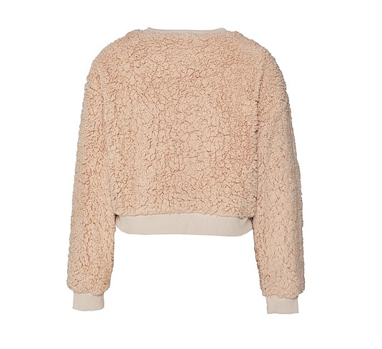 New Balance Bej Rengi Sweatshirt - Small WNT3037-FCD - Görsel 2