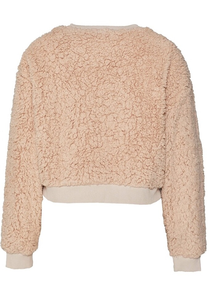 New Balance Bej Rengi Sweatshirt - Small WNT3037-FCD - Görsel 2