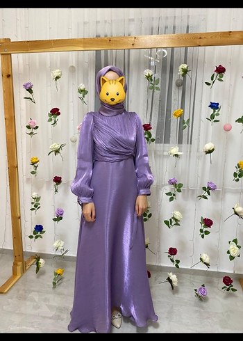Diğer Lila Tesettür Abiye