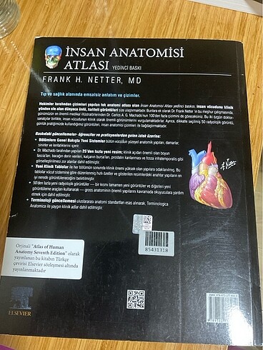 Beden Renk NETTER ORİJİNAL anatomi atlası