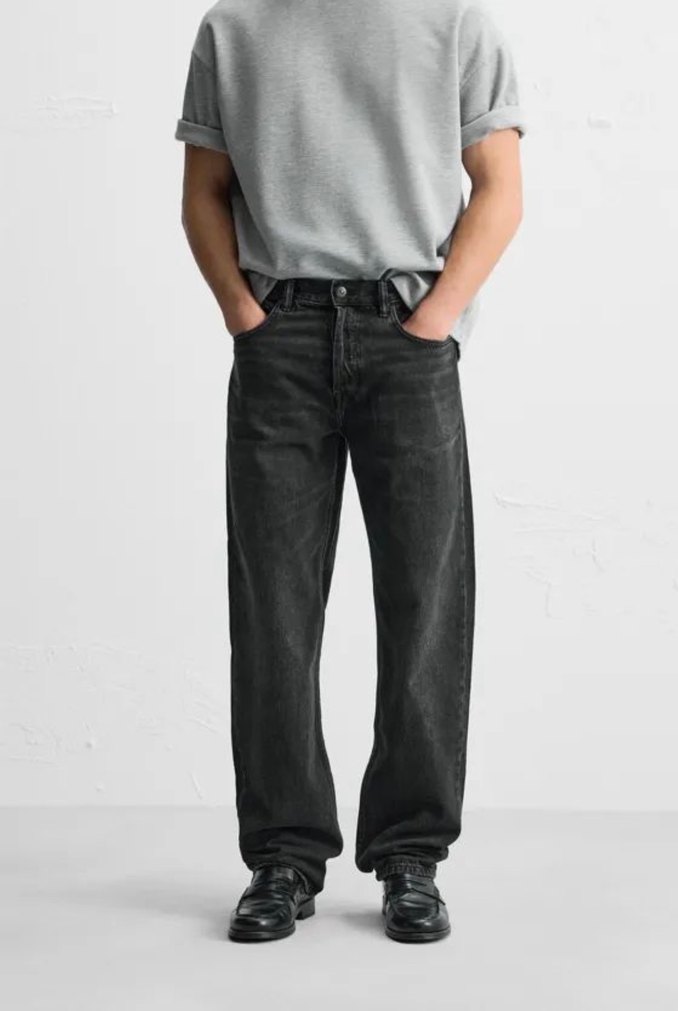 Zara Erkek Straight Fit Jean Pantolon — görsel 2/7