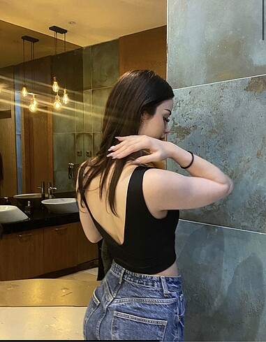 Diğer Siyah crop atlet