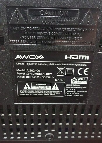 Avox Marka Siyah Renkli Monitör ve Kumanda - Görsel 3