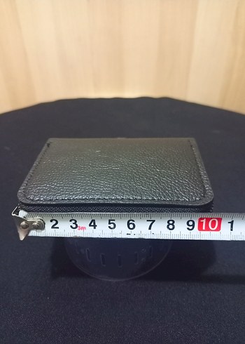  Beden siyah Renk Fermuarlı Kartlıklı Para Cüzdanı