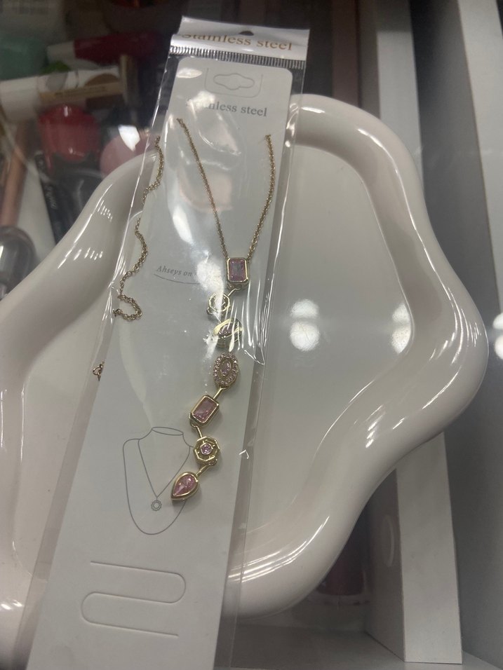 Altın Rengi Uzun Zincir Detaylı Y Kadın Kolye - Görsel 2