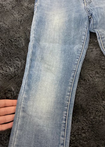 40 Beden Mavi Normal Paça Kadın Denim Jean