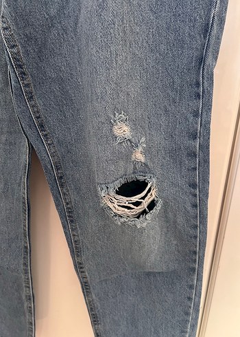 30 Beden Addax Bol Kesim Mavi Denim Kadın Jean