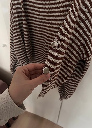 Diğer Çizgili Uzun Kollu hırka