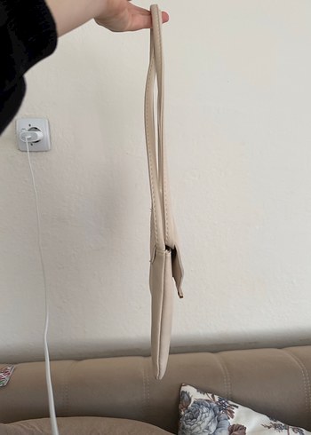 Bej Deri Vintage Kadın Çanta - Görsel 5