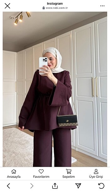 Bordo mürdüm cupro pantolon tunik takım SATILDI