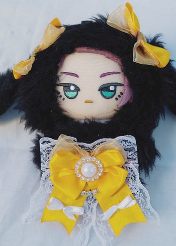 Sarı Fiyonklu plush kıyafeti cute kawaii lolita - Görsel 2
