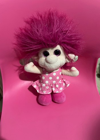 Pembe Puantiyeli Etekli Peluş Figür