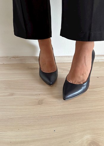 lacivert Stiletto Topuklu Kadın Ayakkabı
