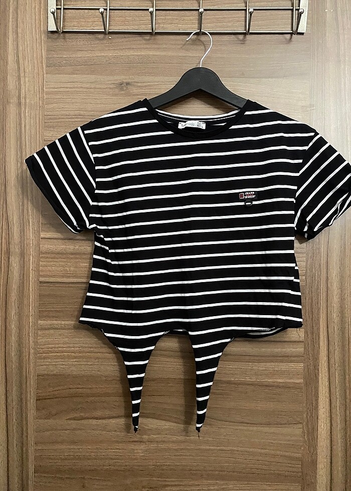 Kadın Kısa kol crop T-shirt - Görsel 2